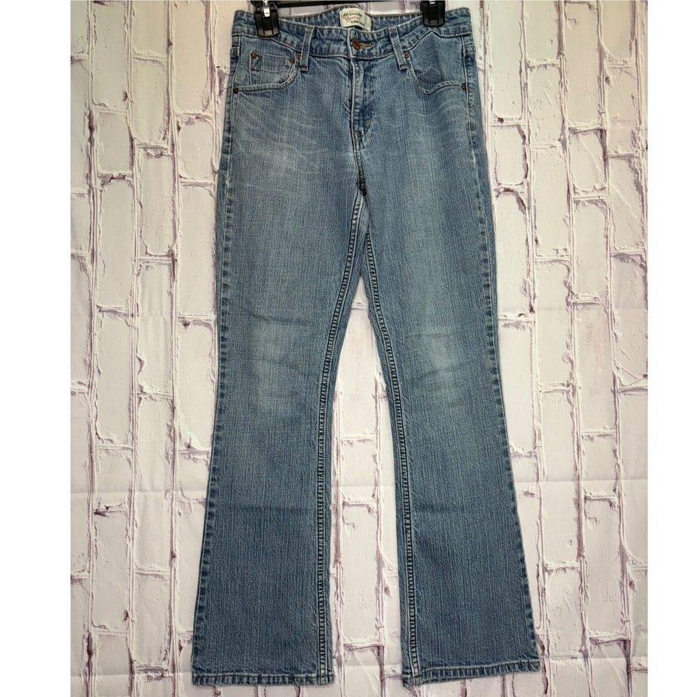 Levi Strauss Signature Jeans Blue Low Rise Bootcut Denim Casual Womens 8 Medium